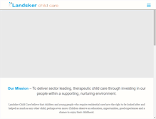 Tablet Screenshot of landskerchildcare.co.uk